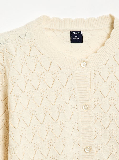 Fancy Openwork Knit Cardigan - Kiabi