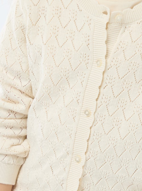 Fancy Openwork Knit Cardigan - Kiabi