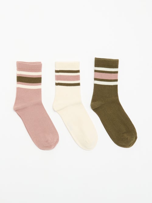 Fancy Ribbed Socks - Kiabi
