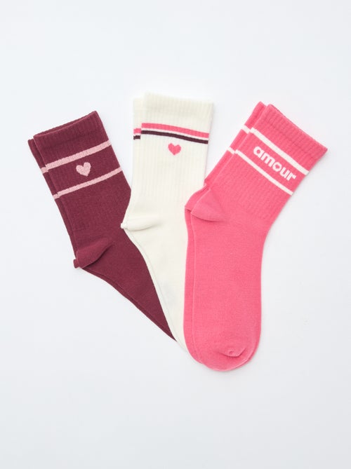 Fancy Ribbed Socks - Kiabi