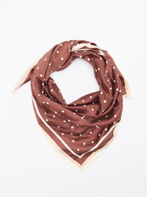 Fancy Satin Scarf (65x65 cm) - Kiabi