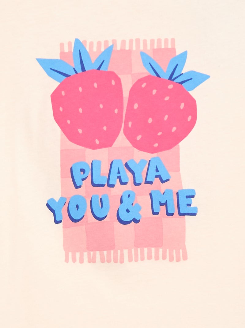Fantasy Print T-Shirt Pink - Kiabi