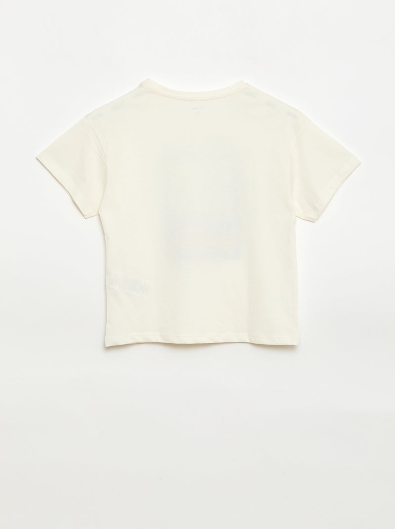 Fantasy Print T-Shirt White - Kiabi