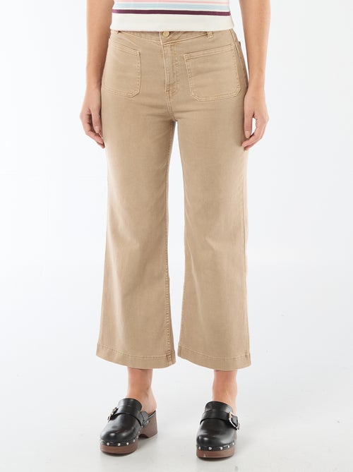Farbenfrohe Wide-Leg Hose - Kiabi