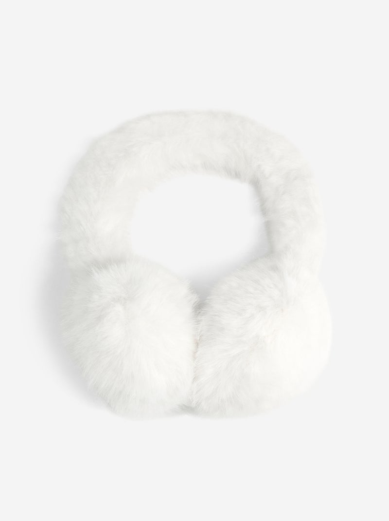 Faux fur earmuffs Beige - Kiabi