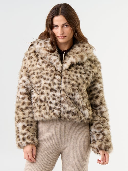 Faux Fur Jacket - Kiabi