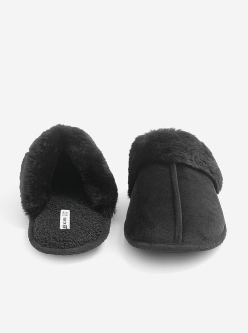 Faux Fur Lined Mules - Kiabi