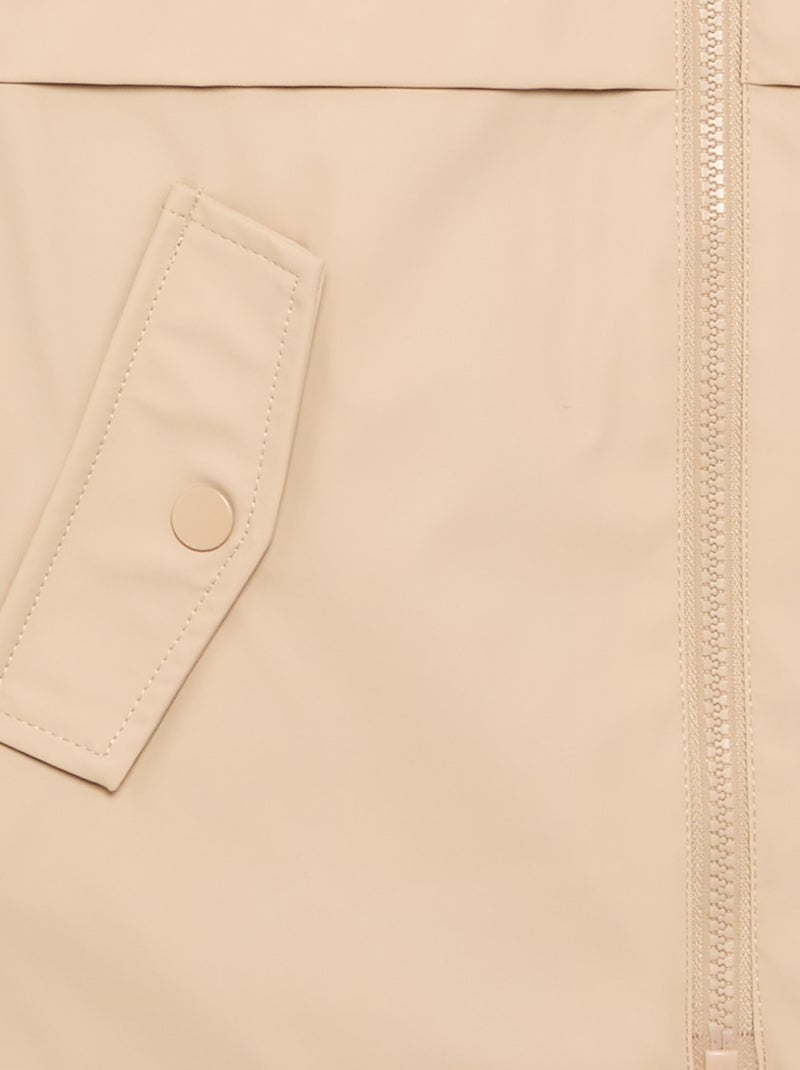 Faux Fur Lined Parka Beige - Kiabi