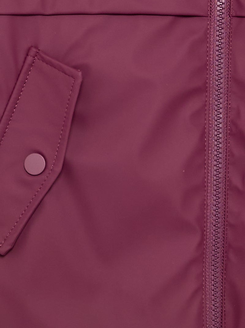 Faux Fur Lined Parka Purple - Kiabi