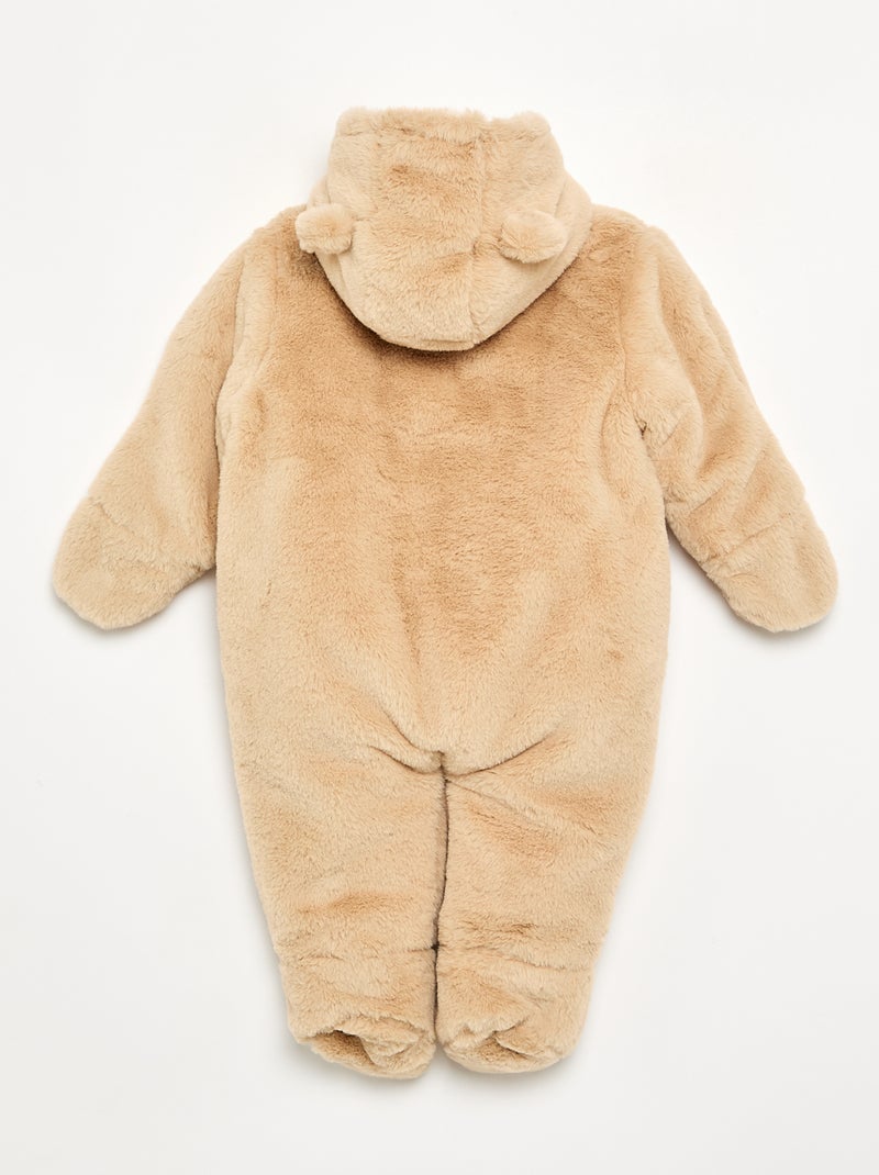 Faux Fur Pilot Jumpsuit Brown - Kiabi