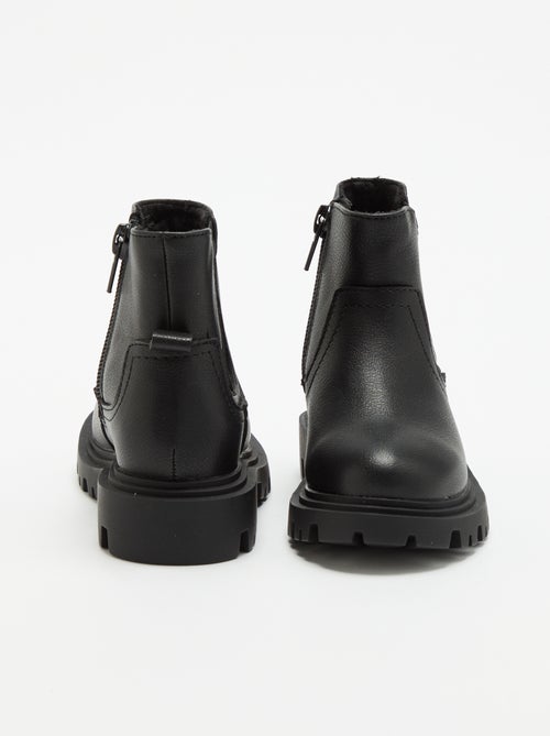 Faux Leather Boots - Kiabi