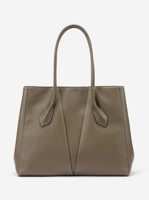 Faux Leather Tote Bag - Kiabi