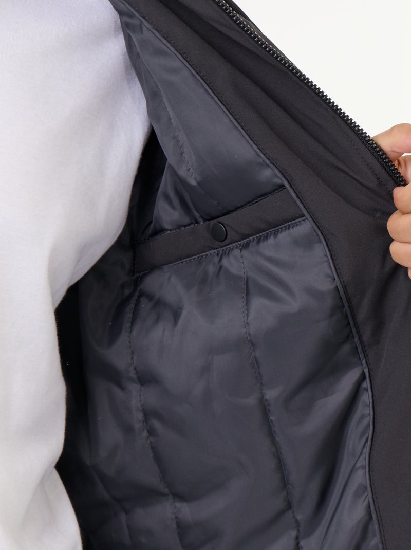 Faux Shearling Jacket Black - Kiabi