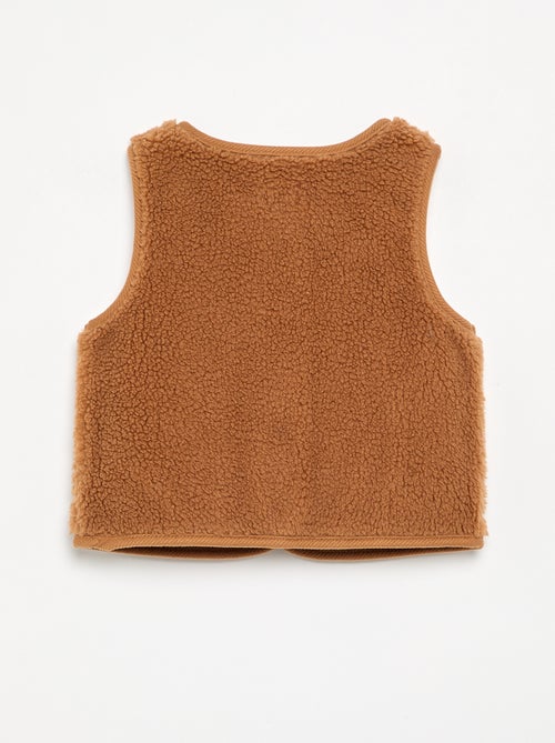 Faux Sheepskin Vest - Kiabi
