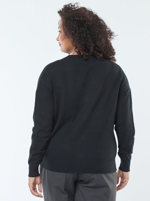 Feinstrick-Cardigan mit Knopfverschluss - Kiabi