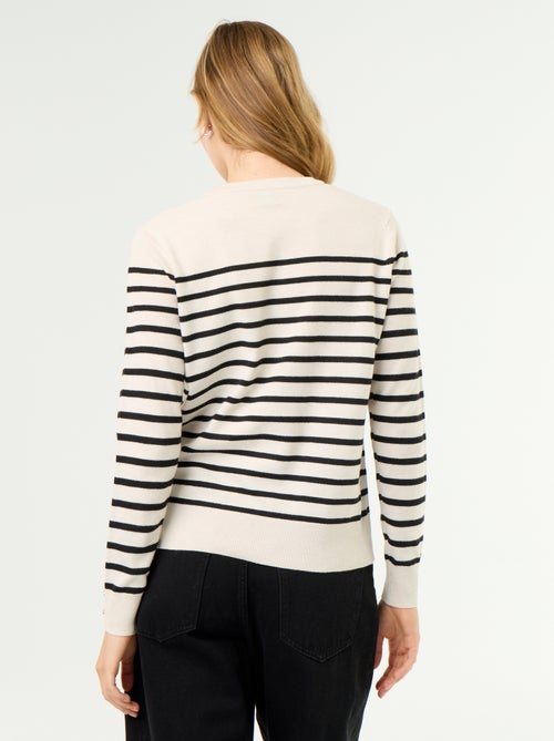 Feinstrick-Pullover mit Rundhals - Kiabi Feinstrick-Pullover mit Rundhals - Kiabi