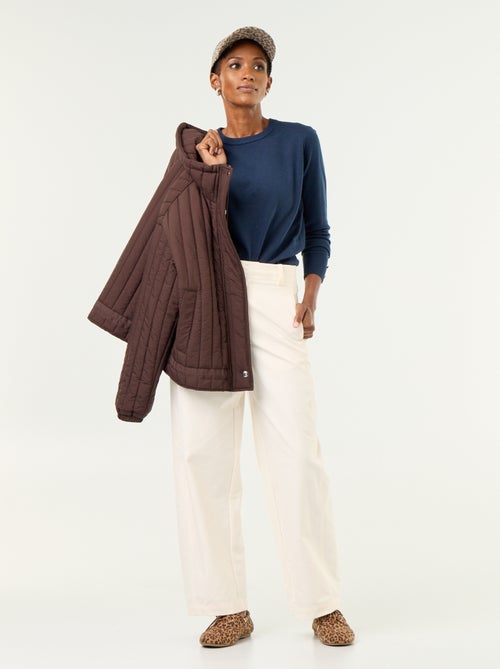 Feinstrick-Pullover mit Rundhals - Kiabi