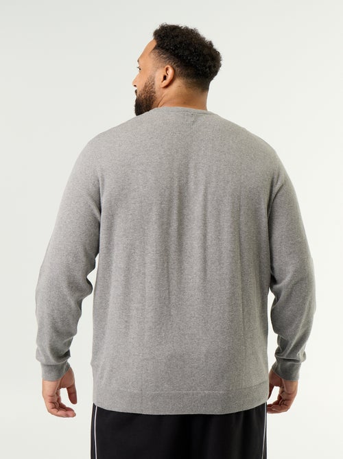 Feinstrick-Pullover mit Rundhals - Kiabi