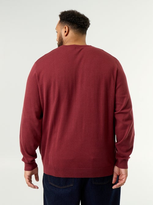 Feinstrick-Pullover mit Rundhals - Kiabi