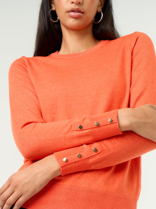Feinstrick-Pullover mit Rundhals - Kiabi