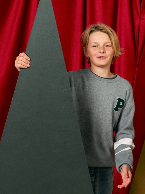 Feinstrick-Pullover mit Rundhalsausschnitt - Kiabi