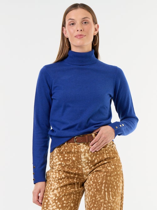 Feinstrick-Rollkragenpullover - Kiabi