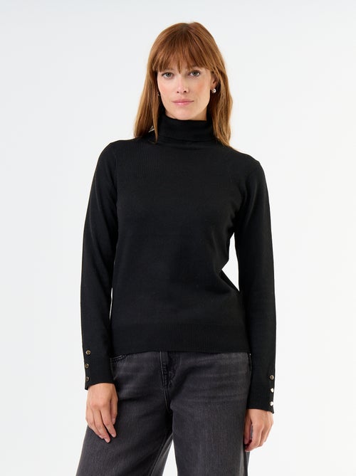 Feinstrick-Rollkragenpullover - Kiabi