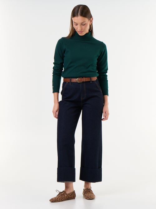 Feinstrick-Rollkragenpullover - Kiabi