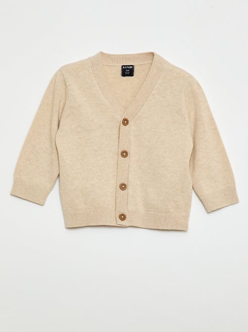 Feinstrick-Strickjacke mit V-Ausschnitt - Kiabi