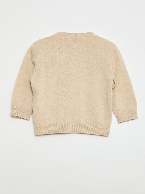 Feinstrick-Strickjacke mit V-Ausschnitt - Kiabi