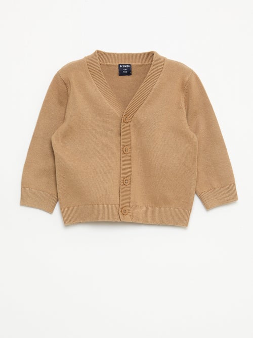 Feinstrick-Strickjacke mit V-Ausschnitt - Kiabi