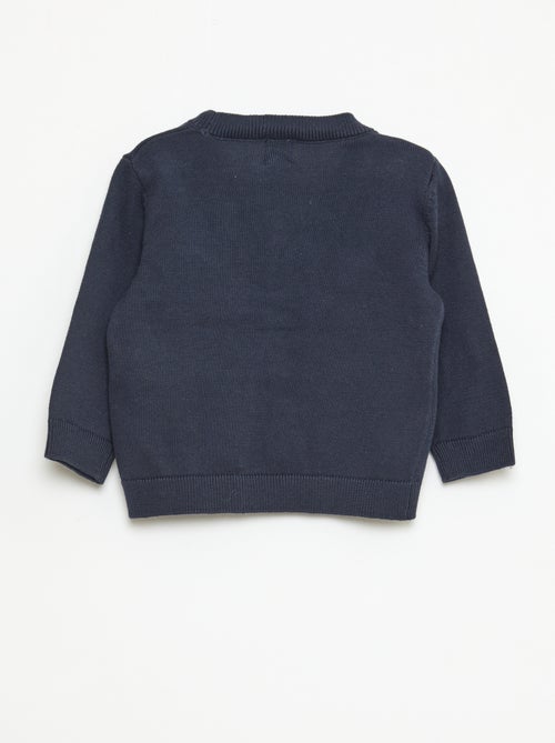 Feinstrick-Strickjacke mit V-Ausschnitt - Kiabi
