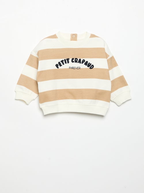 Felpa a maniche lunghe in pile con animazione - Kiabi