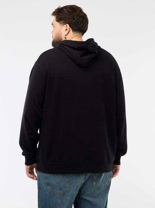 Felpa basic con cappuccio in french terry - Kiabi