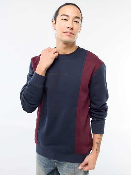 Felpa colorblock stile sportswear - Kiabi
