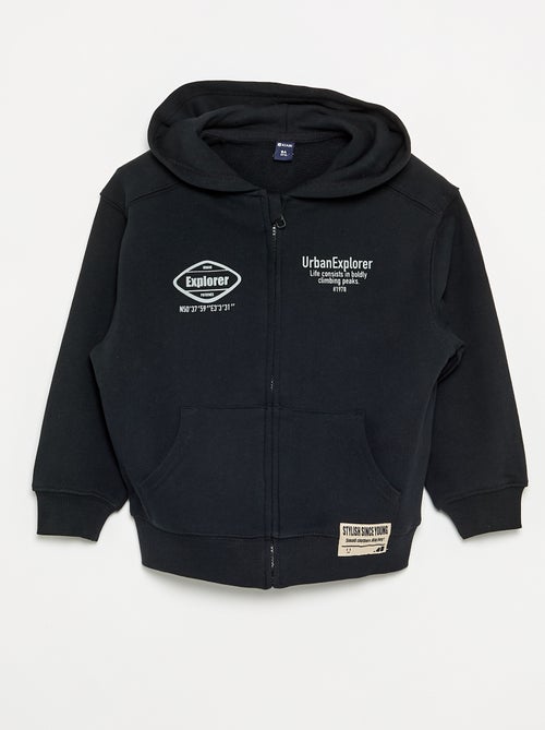 Felpa con cappuccio con zip - Kiabi