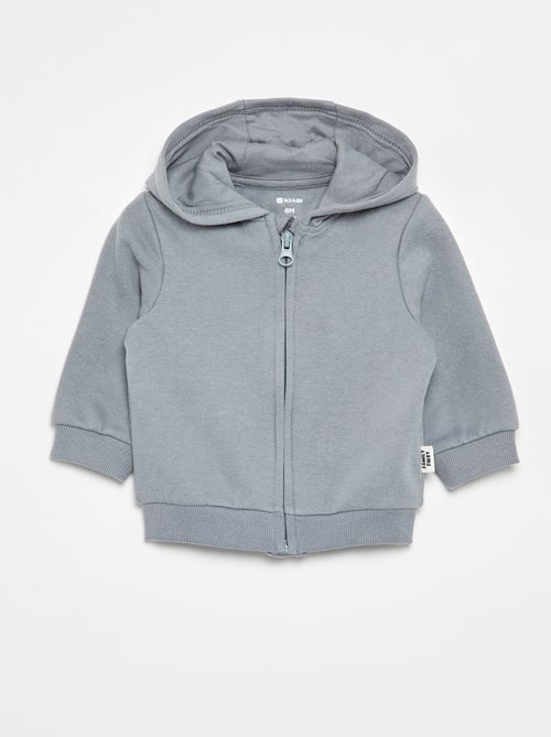 Felpa con cappuccio e zip - Kiabi