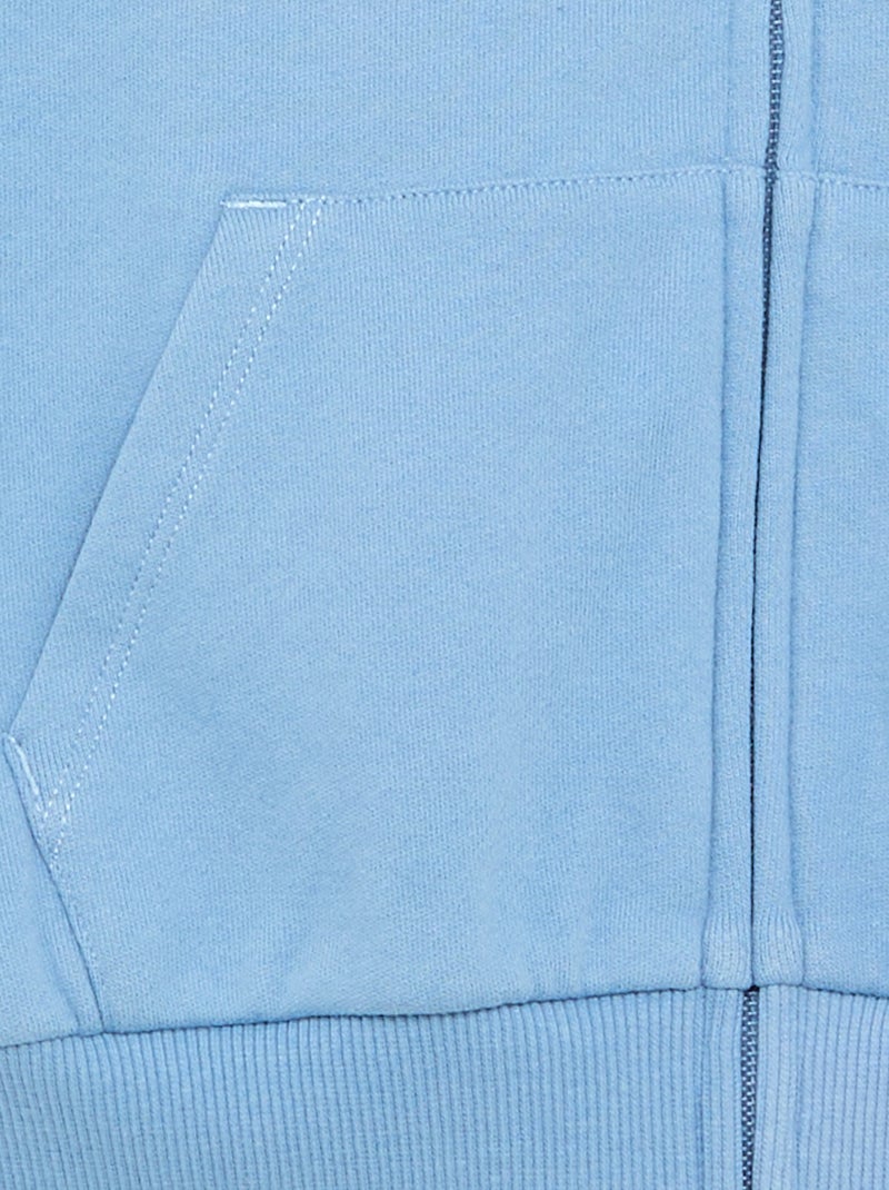Felpa con cappuccio e zip Blu - Kiabi