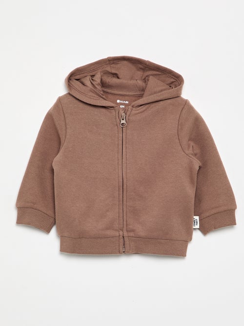 Felpa con cappuccio e zip - Kiabi