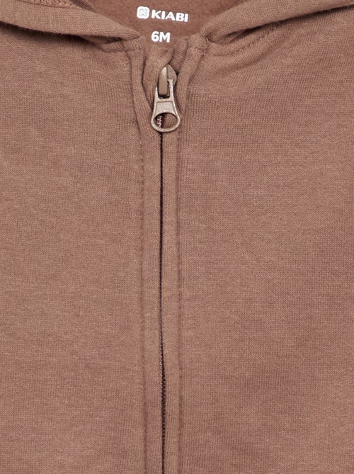 Felpa con cappuccio e zip - Kiabi