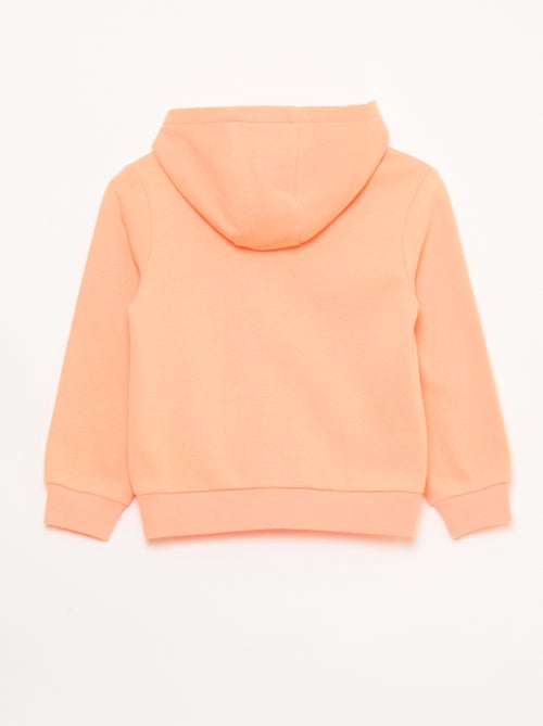 Felpa con cappuccio e zip tinta unita - Kiabi