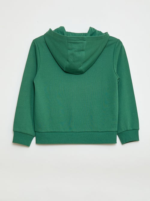 Felpa con cappuccio e zip tinta unita - Kiabi Felpa con cappuccio e zip tinta unita - Kiabi