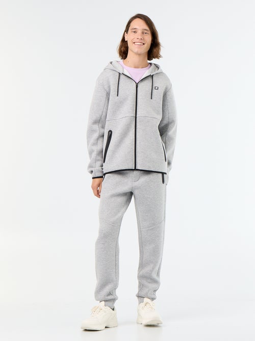Felpa con cappuccio effetto neoprene - Kiabi