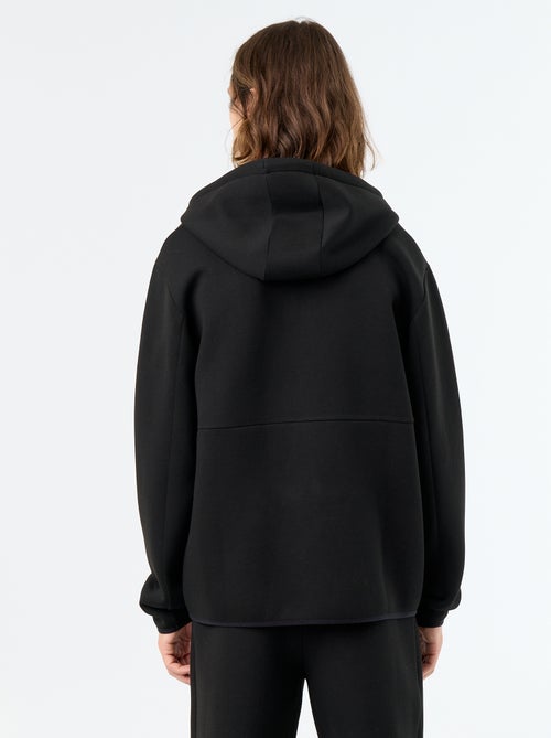 Felpa con cappuccio effetto neoprene - Kiabi