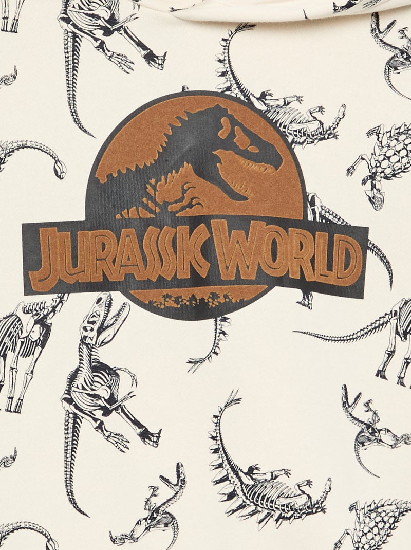 Felpa con cappuccio 'Jurassic World' Bianco - Kiabi