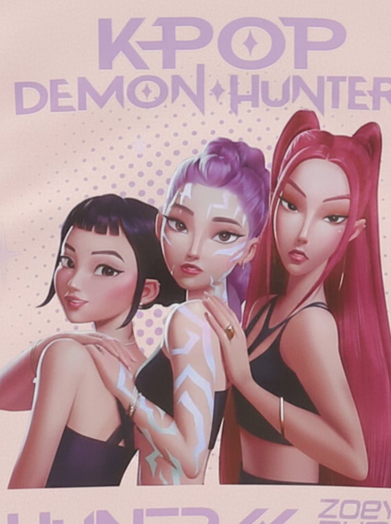 Felpa con cappuccio 'Kpop Demon Hunters' Rosa - Kiabi
