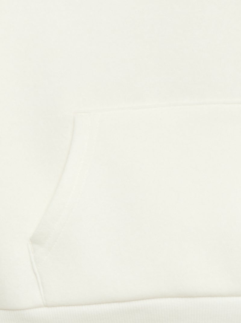 Felpa con cappuccio taglio loose Beige - Kiabi