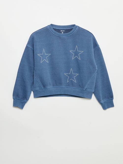 Felpa con stelle in strass - Kiabi Felpa con stelle in strass - Kiabi