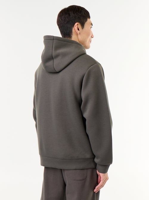 Felpa con zip e cappuccio in neoprene - Kiabi