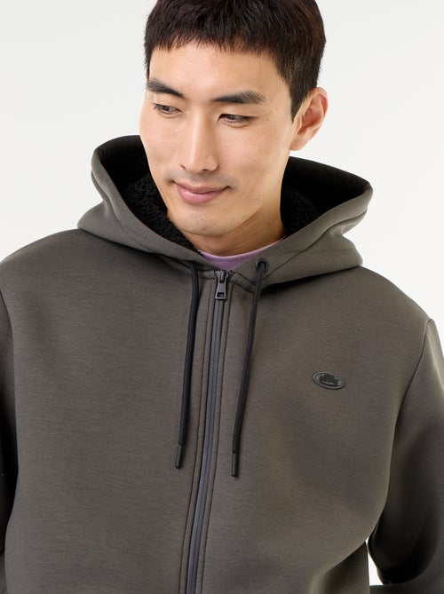 Felpa con zip e cappuccio in neoprene - Kiabi